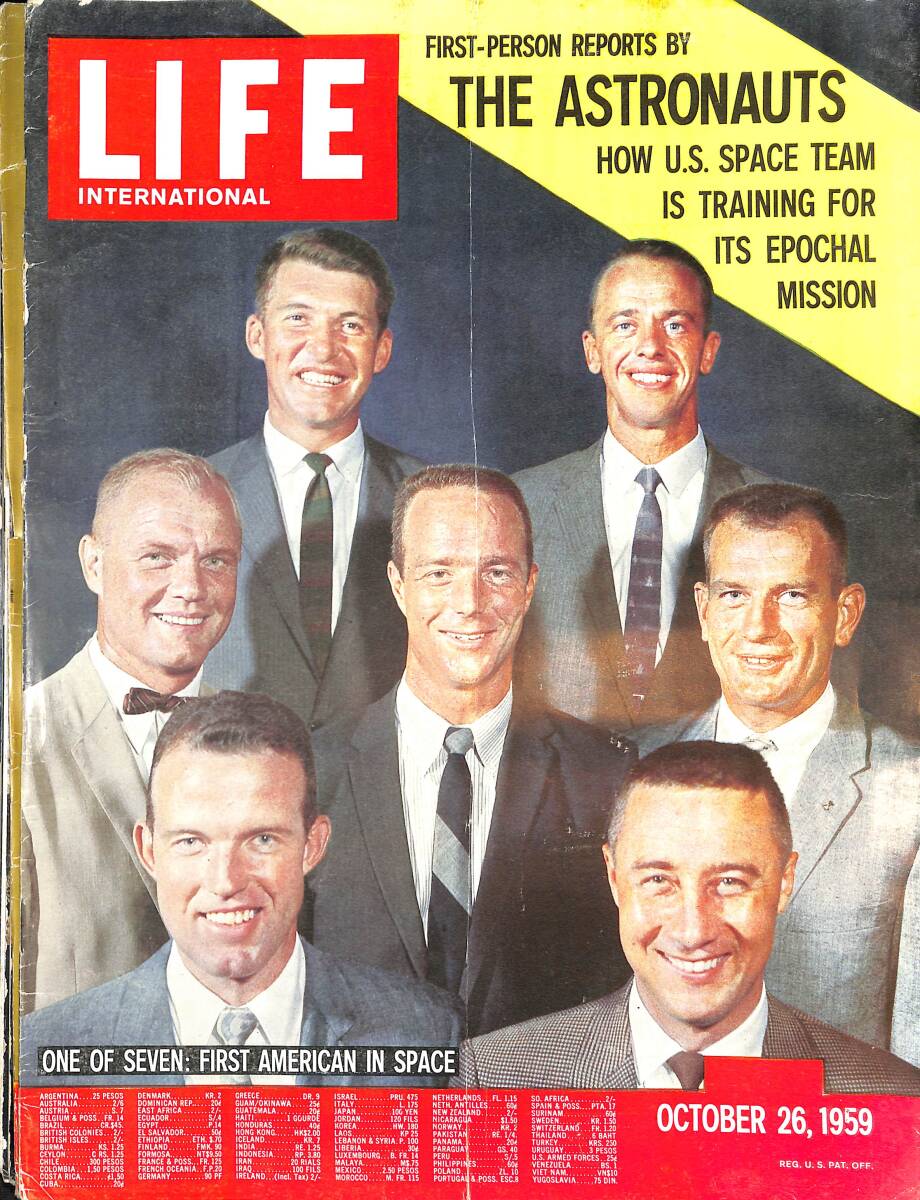 Life Magazine – October 26, 1959 – International Edition – One Of Seven: First American In Space - Wonderful World Of New Fords... For 1960 NDR100338 - 1