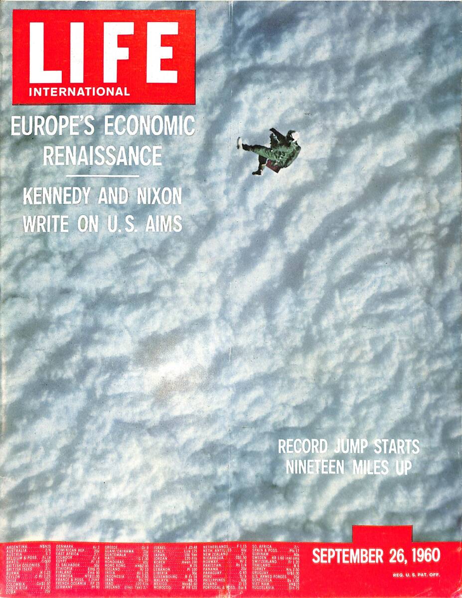 Life Magazine – September 26, 1960 – International Edition – Kennedy And Nixon Write On U.S. Aims - Ordeal For A Family 