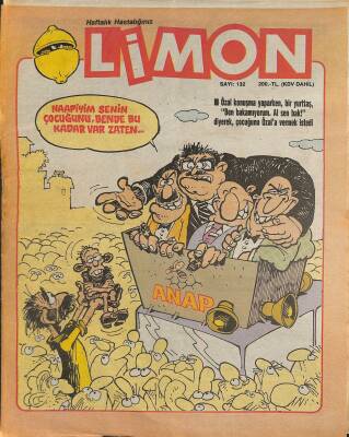 Limon Mizah Dergisi 15 Eylül 1988 Sayı 132 NDR81121 - 1