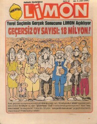 Limon Mizah Dergisi Sayı161 6 Nisan 1989 NDR21787 - Gökçekoleksiyon
