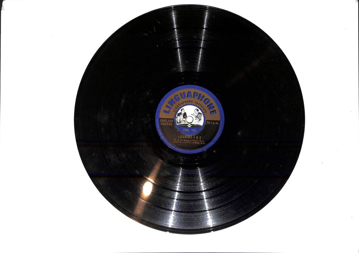 Linguaphone 1950's English Course Lesson 1&2 / Introduction PLAK (10/7.5) PLK26073 - 1