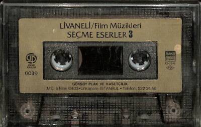 Livaneli - Film Müzikleri Seçme Eserler 3 Kaset (İkinci El) KST24373 - 4
