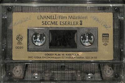 Livaneli - Film Müzikleri Seçme Eserler 3 Kaset (İkinci El) KST24373 - 1