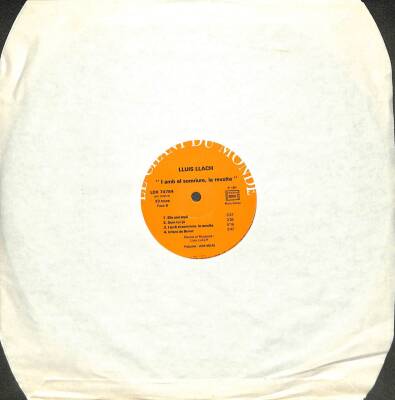 Lluis Llach – Et Avec Le Sourire, La Révolte 1983 LP (109) PLK17735 - 3