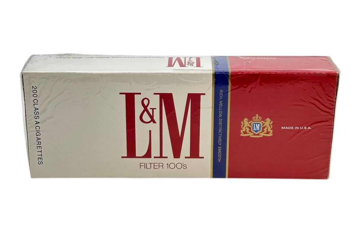 L&M 100's Açılmamış Karton Filtreli Sigara 1970'ler AOB4779 - 2