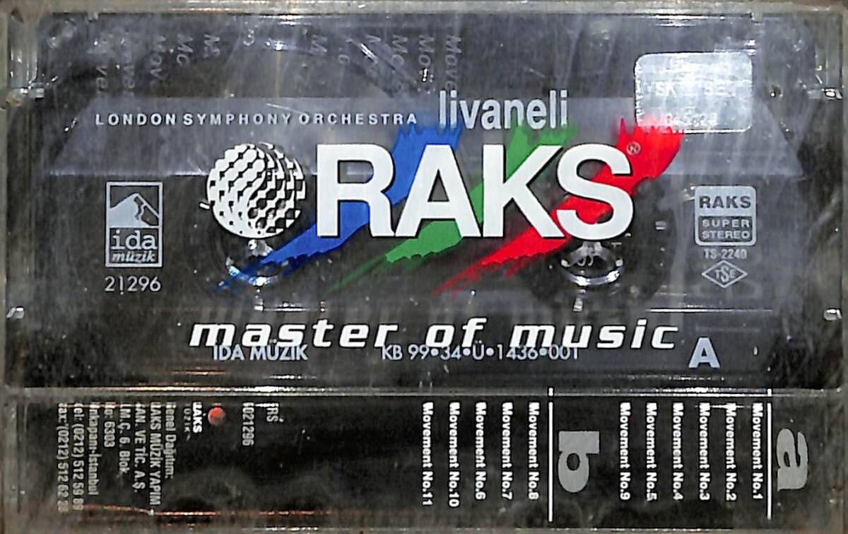 London Symphony Orchestra Plays Livaneli - New Age Kaset (Sıfır Kaset) KST29381 - 2