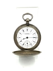 Longines Nacıp K.Djezvedjıan Constantınople Gümüş Kasa Osmanlı Kadran Anahtar Kurmalı Cep Saati SAA162 #14.95 - 3