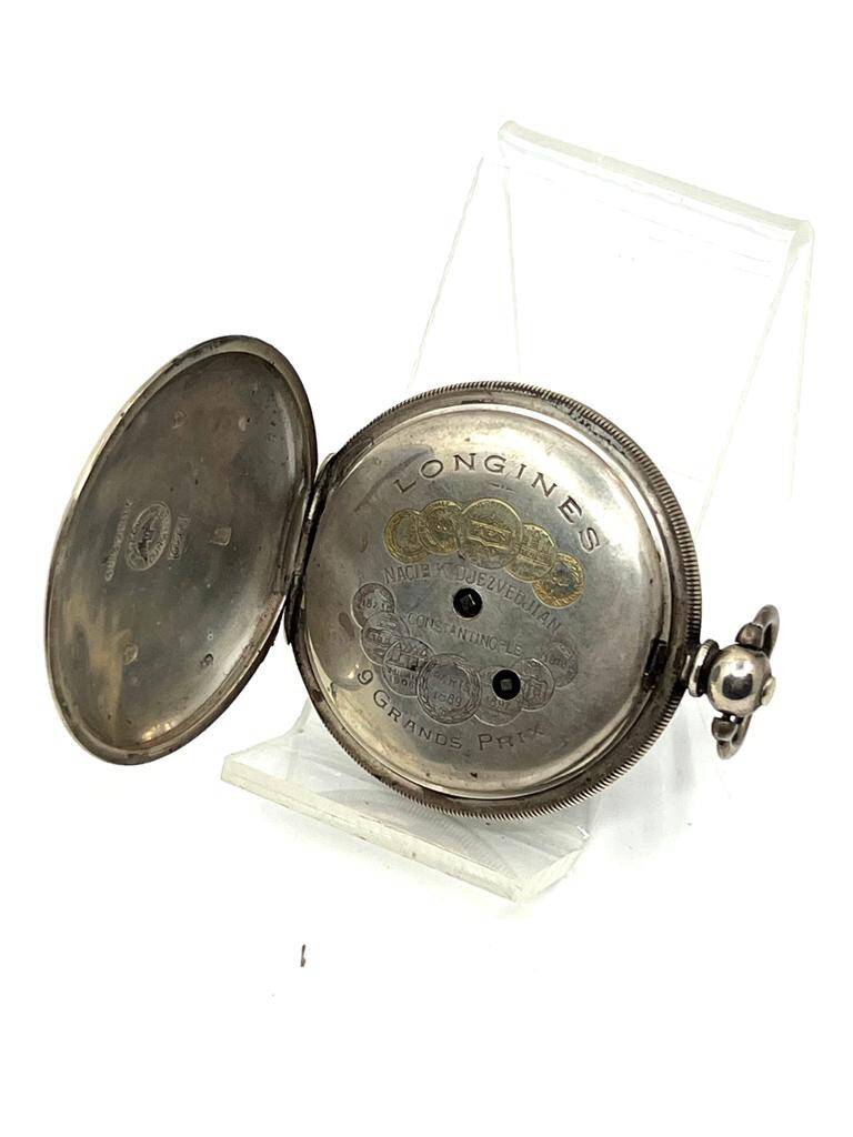 Longines Osmanlı Kadran Gümüş Kasa Porselen Mineli Anahtar Kurmalı Cep Saati – 55 mm | SAA066 #11.50 - 6