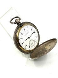 Longines Osmanlı Kadran Gümüş Kasa Porselen Mineli Anahtar Kurmalı Cep Saati – 55 mm | SAA066 #11.50 - 4