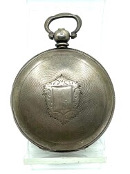 Longines Osmanlı Kadran Gümüş Kasa Porselen Mineli Anahtar Kurmalı Cep Saati – 55 mm | SAA066 #11.50 - 2