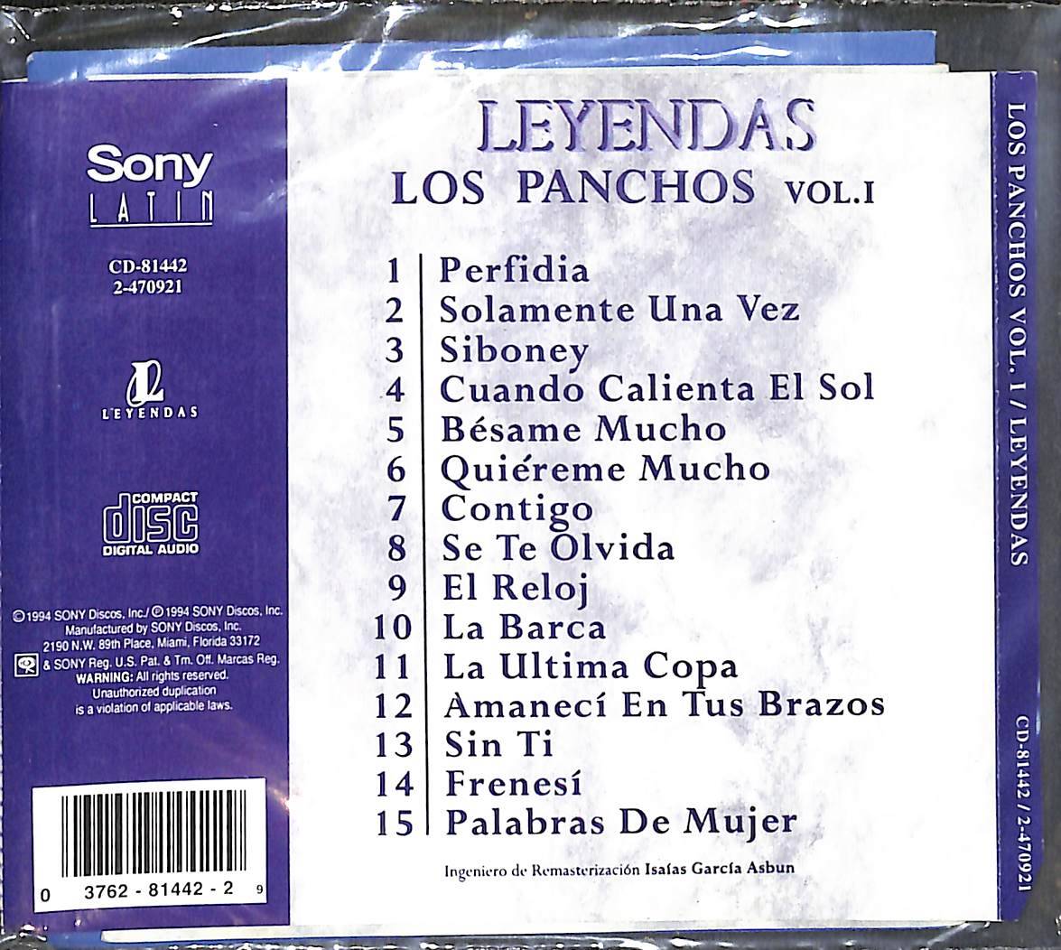 Los Panchos – Leyendas Vol. I CD (İkinci El) CD5844 - 2