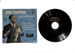 Louis Armstrong And His All-Stars ‎– Atlanta Blues 45′lik Plak (10/7) PLK27440 - 1