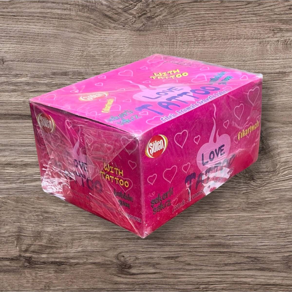 LOVE TATTOO (SAADET) 2003 Çilek Aromalı Şekerli Sakız Açılmamış Kutu # SKZ1780 - 4