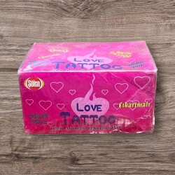 LOVE TATTOO (SAADET) 2003 Çilek Aromalı Şekerli Sakız Açılmamış Kutu # SKZ1780 - 1