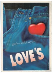Love`s Yazılı Tematik Kartpostal KRT3339 - Gökçekoleksiyon
