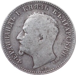 Bulgaristan 1 Lev 1891 *Ferdinand I* Temiz YMP10970 - 2