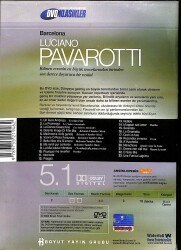 Luciano Pavarotti - Barcelona Resitali DVD Film (İkinci El) DVD2908 - 2