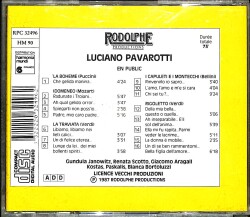 Luciano Pavarotti - En Public CD (İkinci El) CD4671 - 2