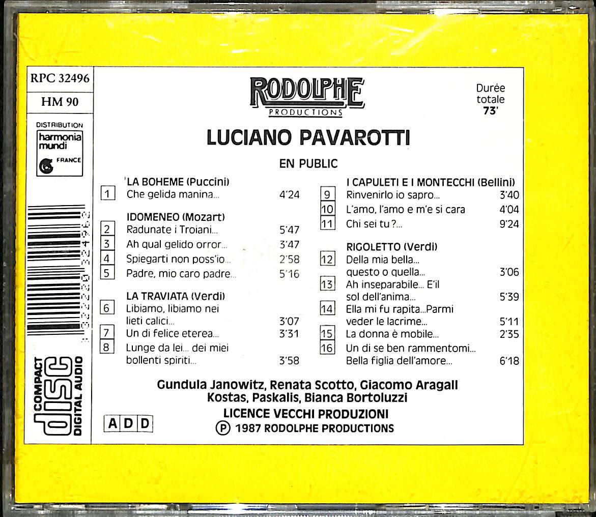 Luciano Pavarotti - En Public CD (İkinci El) CD4671 - 2