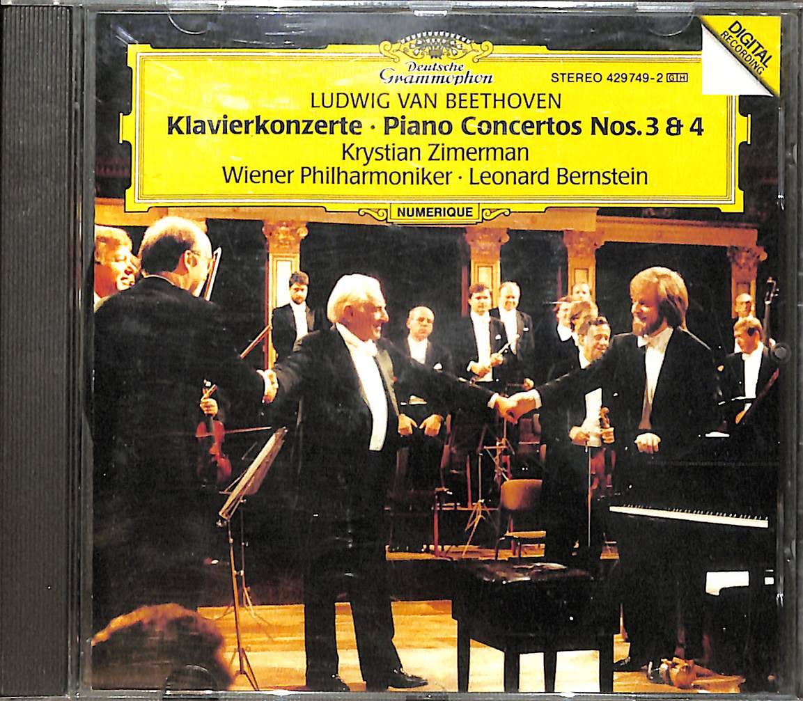 Ludwig van Beethoven, Krystian Zimerman, Wiener Philharmoniker, Leonard Bernstein - Klavierkonzerte = Piano Concertos Nos. 3 & 4 CD (İkinci El) CD4291 - 1