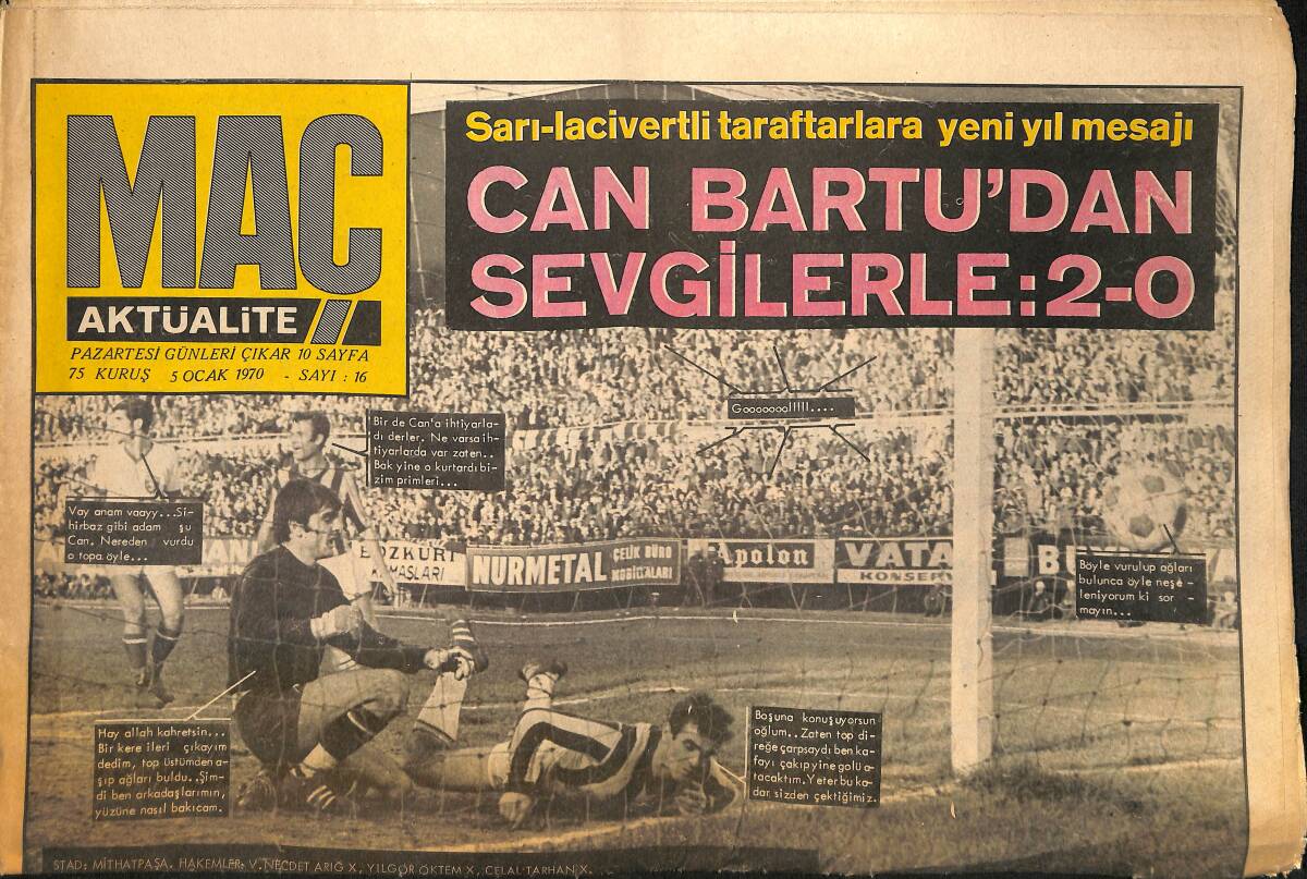Maç Aktüalite Gazetesi 5 Ocak 1970 - Pele Futboldan Soğudu Mu ? - Baskette İTÜ Lider GZ157691 - 1