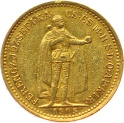 Macaristan 10 Korona 1905 'Franz Joseph I' Altın YMP10942 #431 - 1