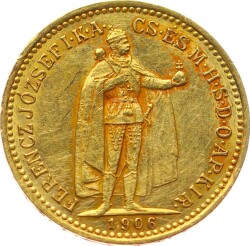 Macaristan 10 Korona 1906 'Franz Joseph I' Altın YMP10943 #431 - 1