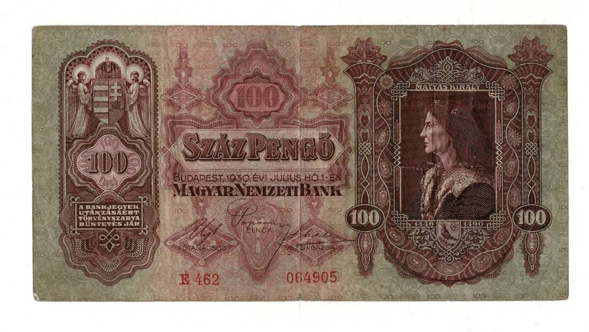 Macaristan 100 Pengo 1930 ÇT YKP7903 - 1