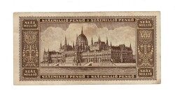 Macaristan 100 Pengo 1946 ÇT YKP2774 - 2