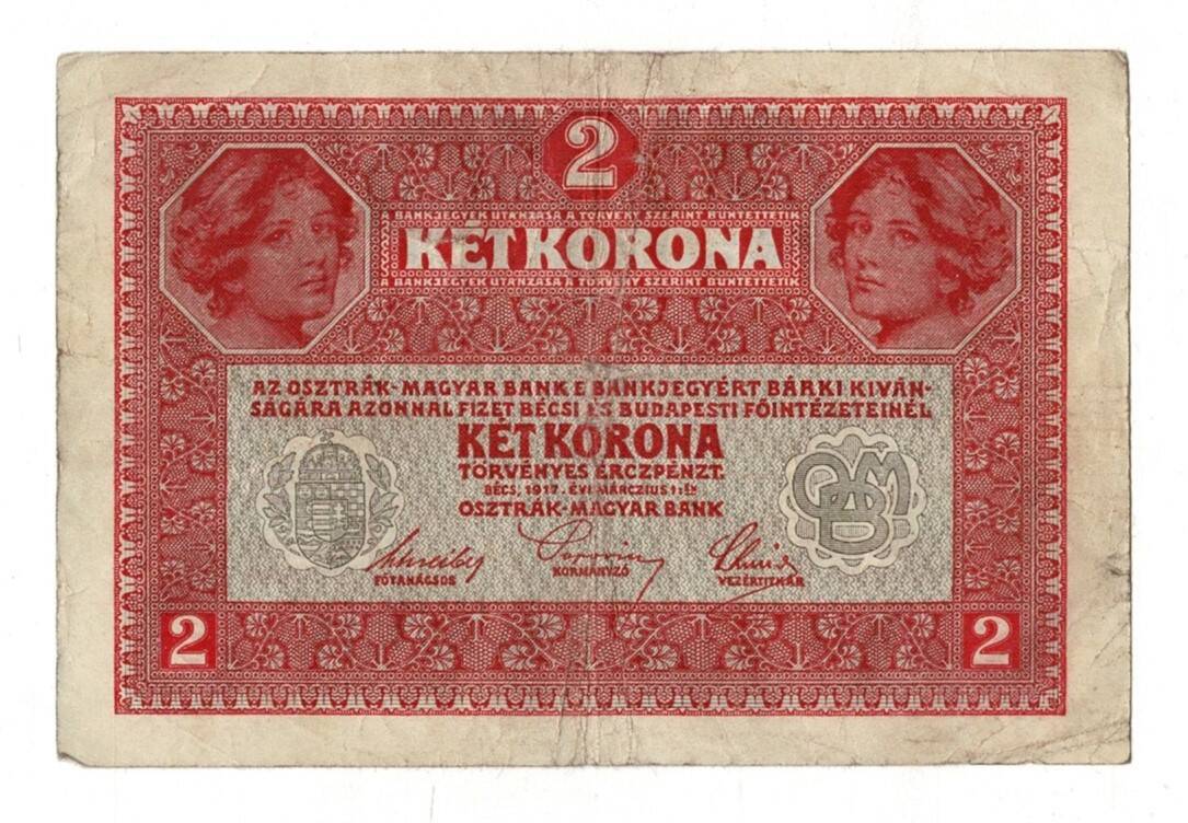 Macaristan 2 Korona 1917 ÇT+ YKP7901 - 2