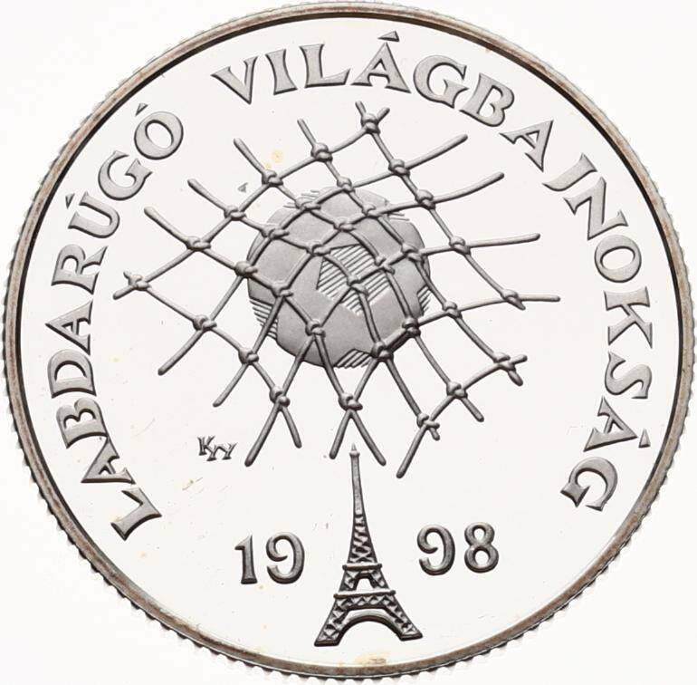 Macaristan 750 Forint 1998 Fransa Dünya Kupası Gümüş Hatıra Para MVM2087 #200 - 1