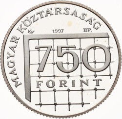 Macaristan 750 Forint 1998 Fransa Dünya Kupası Gümüş Hatıra Para MVM2087 #200 - 2