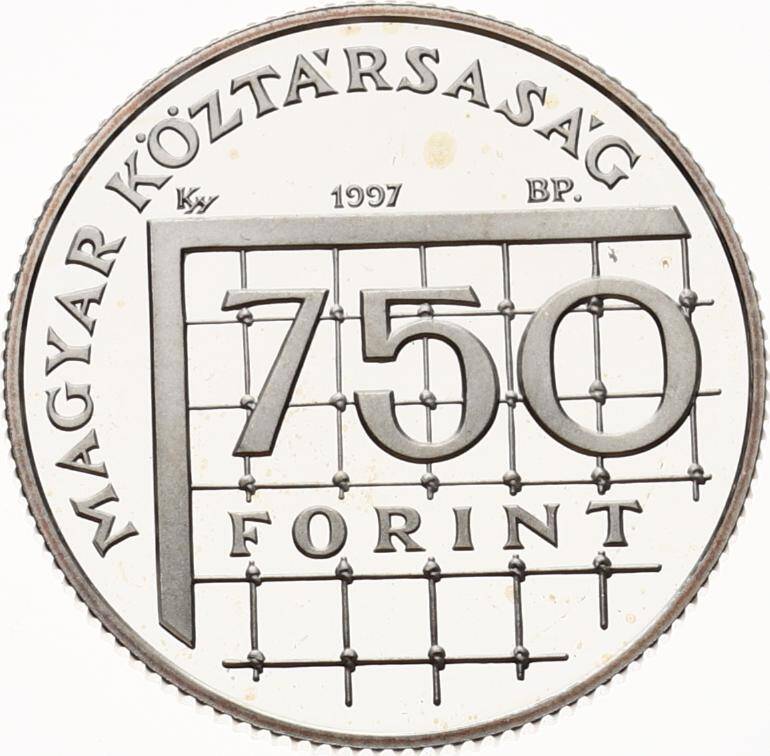 Macaristan 750 Forint 1998 Fransa Dünya Kupası Gümüş Hatıra Para MVM2087 #200 - 2