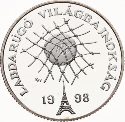 Macaristan 750 Forint 1998 Fransa Dünya Kupası Gümüş Hatıra Para MVM2087 #200 - 3
