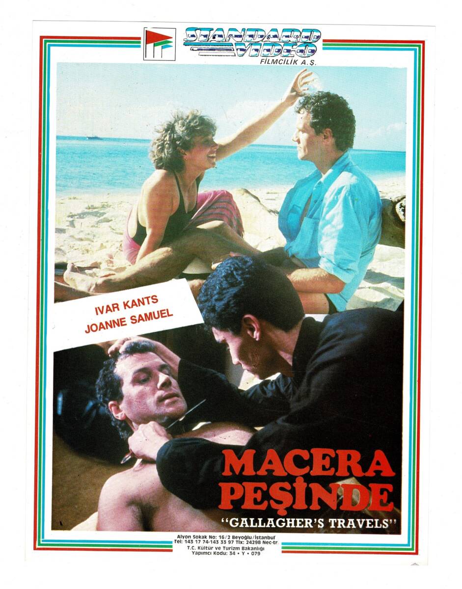 Macera Peşinde - Ivar Kants (1987) Orijinal Nostaljik Video Kaset Afişi - 20.5x29 cm AFIS78 - 1