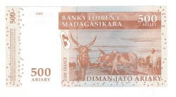 Madagaskar 500 Ariary 2004 ÇİL YKP8135 - 2