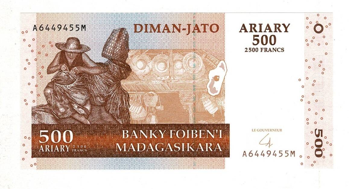 Madagaskar 500 Ariary 2004 ÇİL YKP8135 - 3
