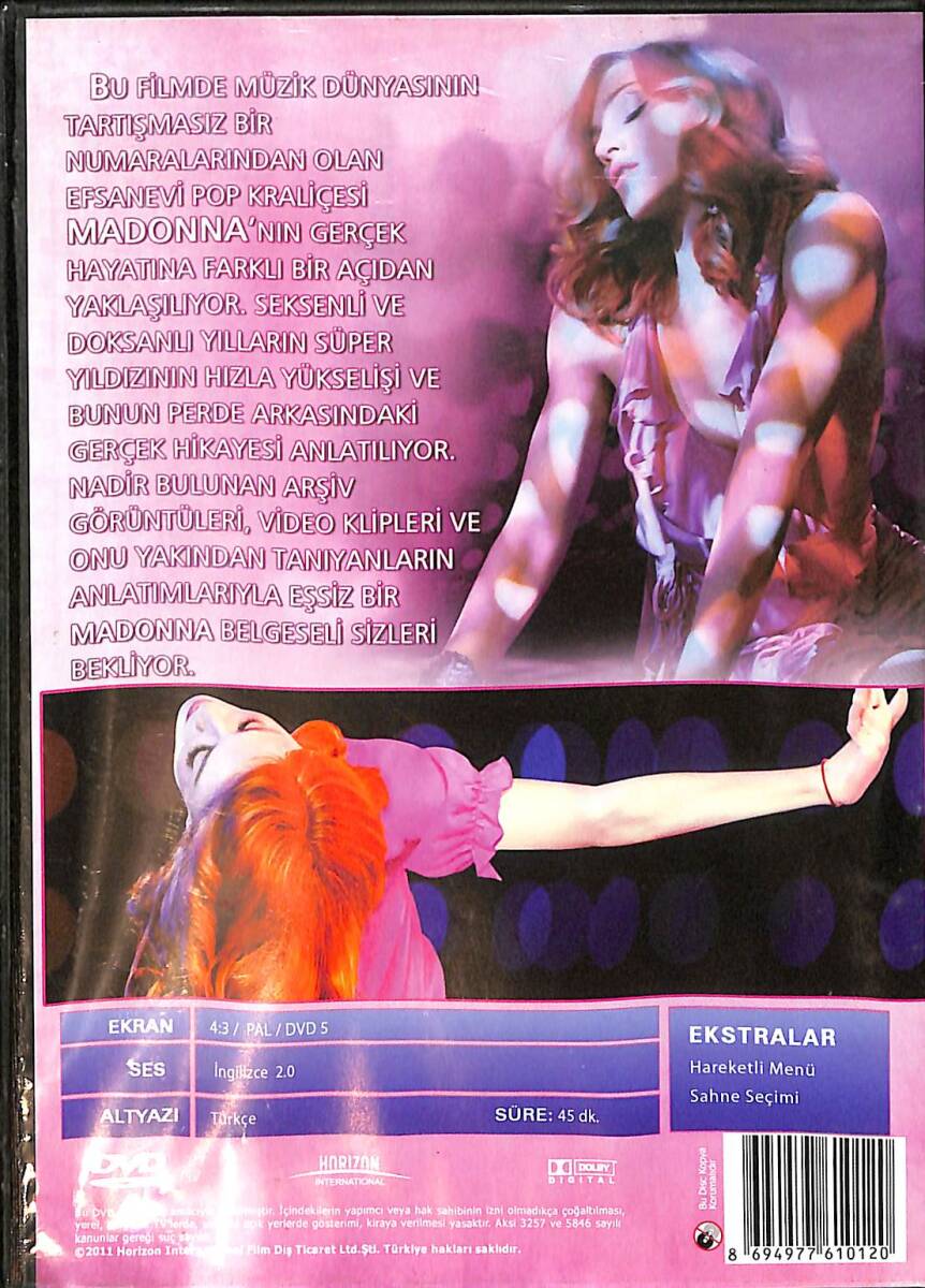 Madonna Une İnsolente Passion DVD Film (İkinci El) DVD2791 - 2