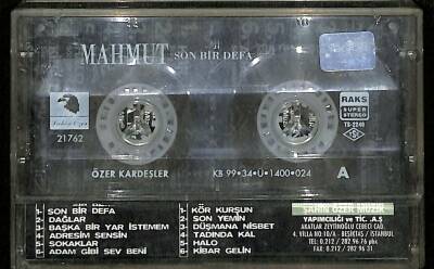 Mahmut - Son Bir Defa Kaset ( İkinci El Kaset) KST23998 - 2