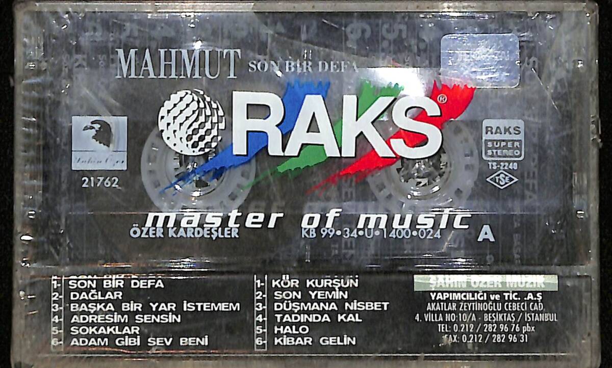 Mahmut - Son Bir Defa Kaset (Sıfır Kaset) KST29540 - 2