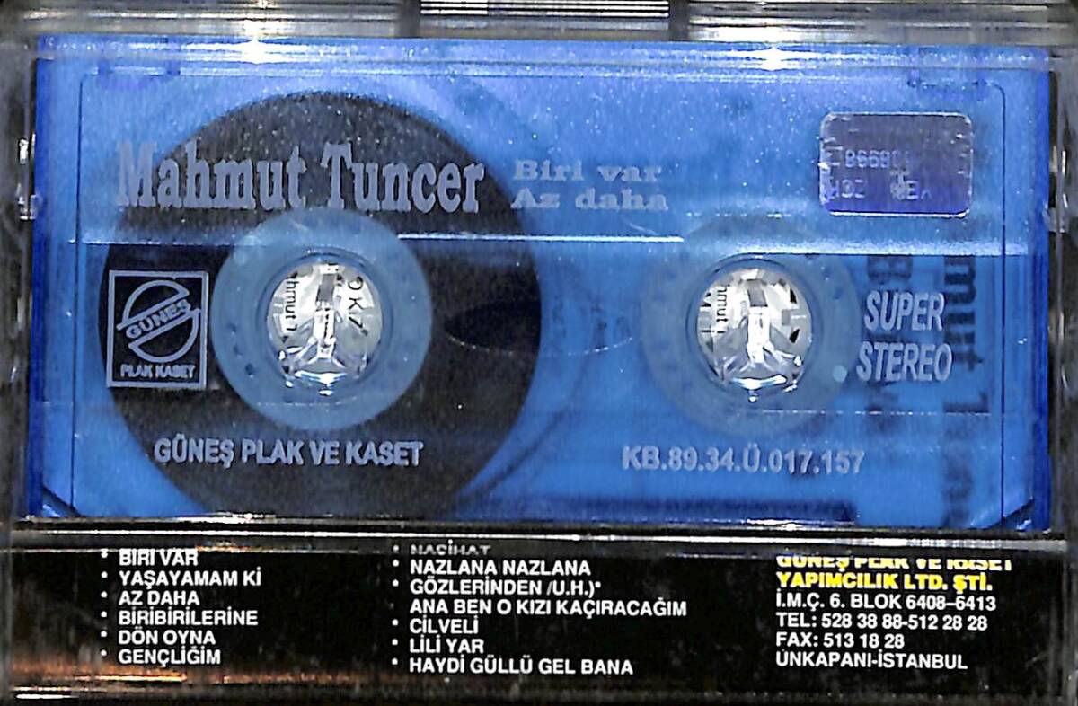 Mahmut Tuncer - Biri Var Az Daha Kaset (İkinci El) KST28639 - 2