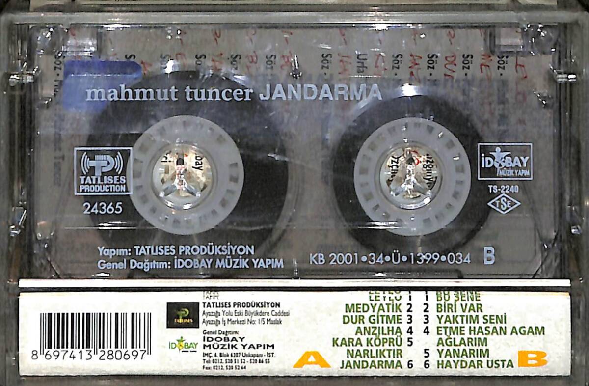 Mahmut Tuncer - Jandarma Kaset (İkinci El) KST28566 - 2