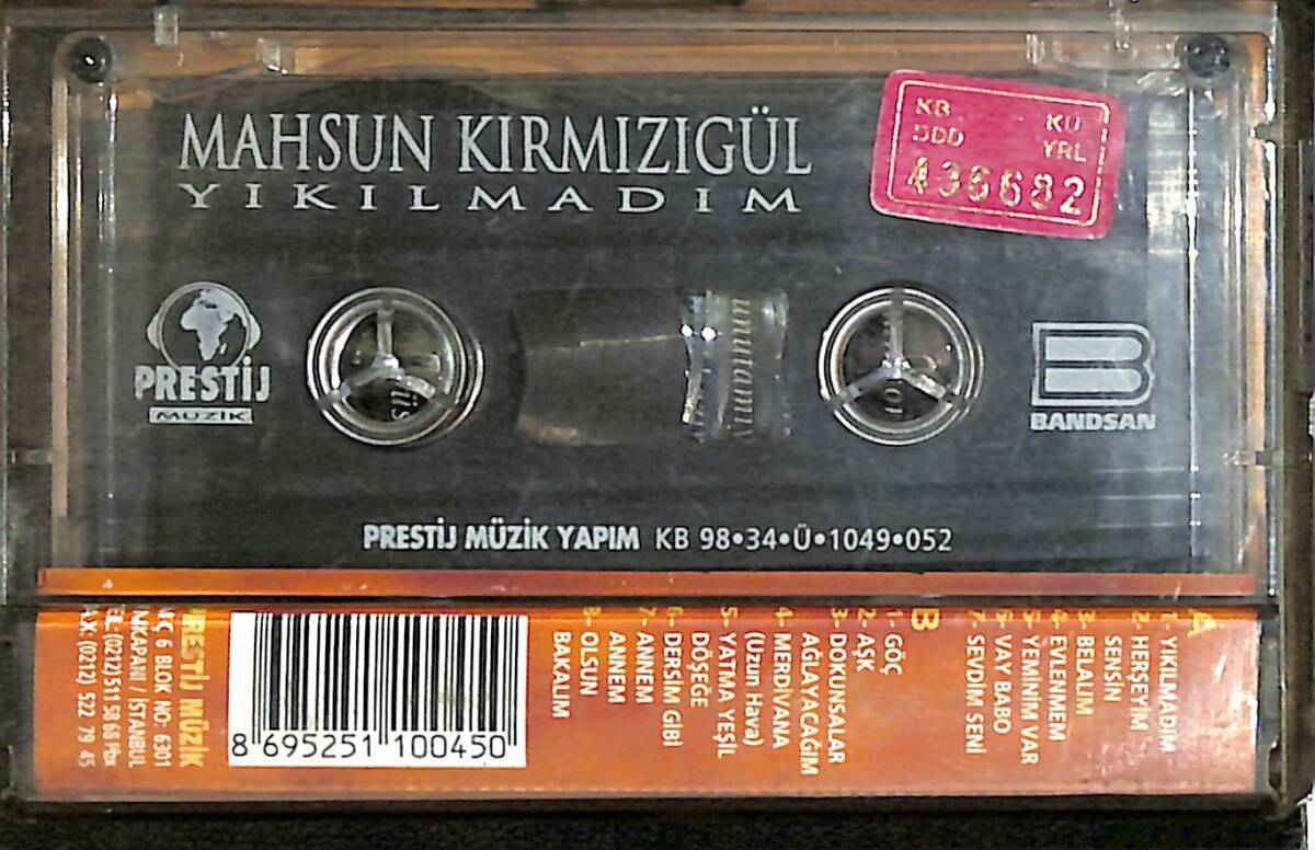 Mahsun Kırmızıgül - Yıkılmadım Kaset (İkinci El) KST28182 - 2
