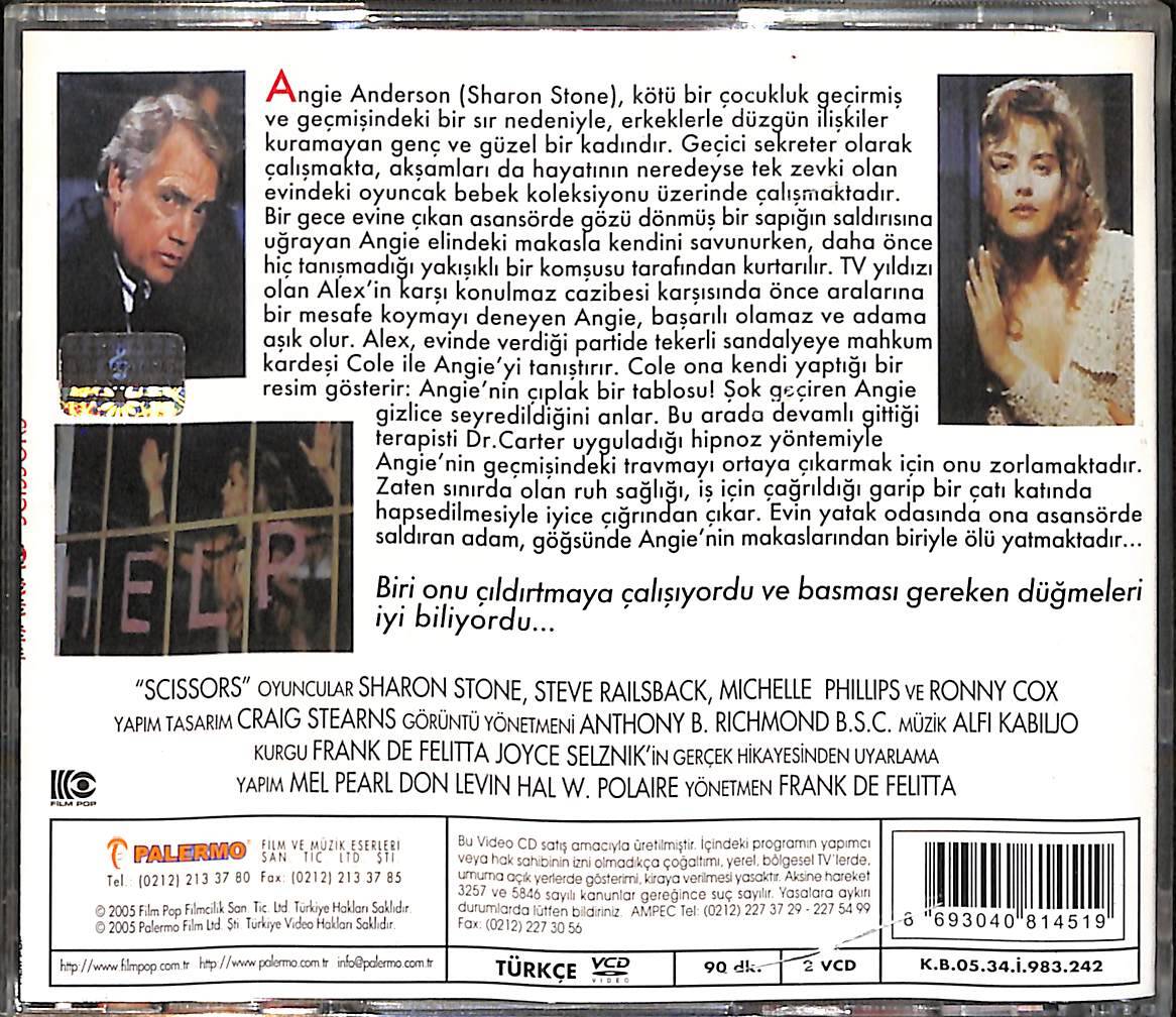 Makas – Scissors (1991) Orijinal VCD Film ' Sharon Stone ' VCD28691 - 2