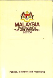 Malaysia Investment In The Manufacturing Sector NDR92393 - Gökçekoleksiyon