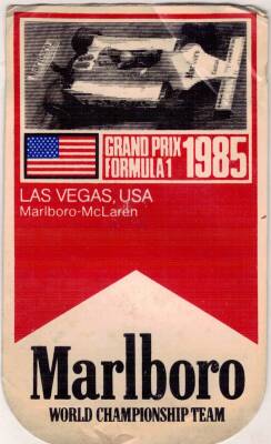 Malbora- McLaren Grand Prix Formula 1 Sticker AKS1607 - 1