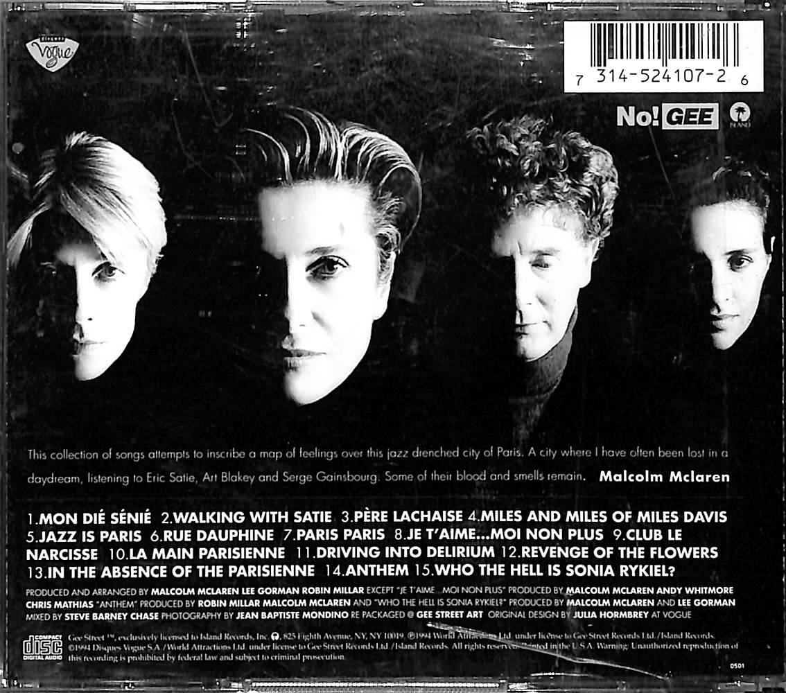 Malcolm McLaren – Paris CD (İkinci El) CD5426 - 2