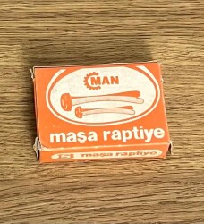 Man Maşa Raptiye1980s Dolu Kutu AOB4979 - 4