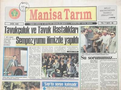 Manisa Tarım Gazetesi Ekim 1990 -Zeytin Sineğine Darbe -Lahana Kelebeği-Tütünde Denk Yapımı GZ36409 - 1