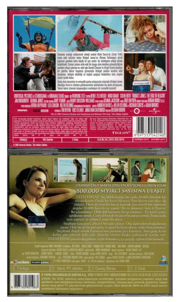 Mantığın Sınırı Tatlı Hayat - 2 Adet VCD Film VCD232 - 2